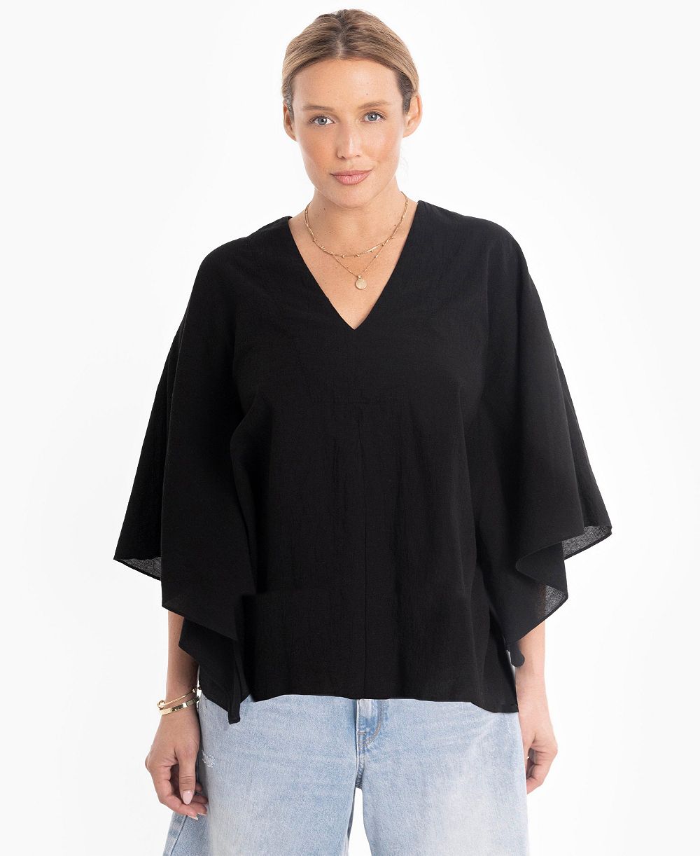 Женский топ Ocean+Main Butterfly Sleeve Cotton Caftan