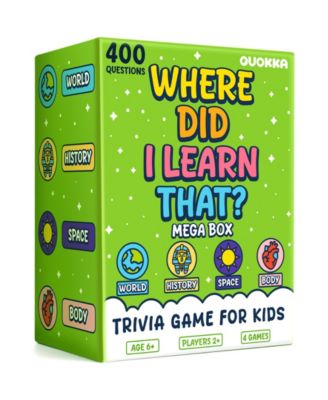 Quokka Educational Trivia Card Game, 100 Cards, Ages 4+