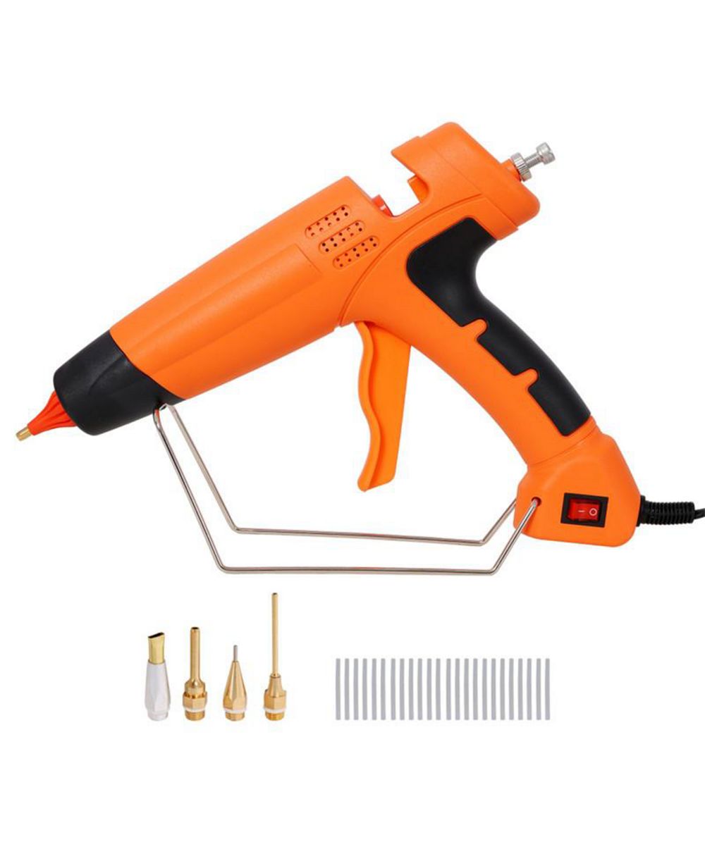 YOBTOP DIY Craft Tools - 550W Hot Glue Gun - Professional DIY Craft Repair Thermo Tool, 4 Replacement Nozzles, 24Pcs Highly Viscous Glue Sticks
