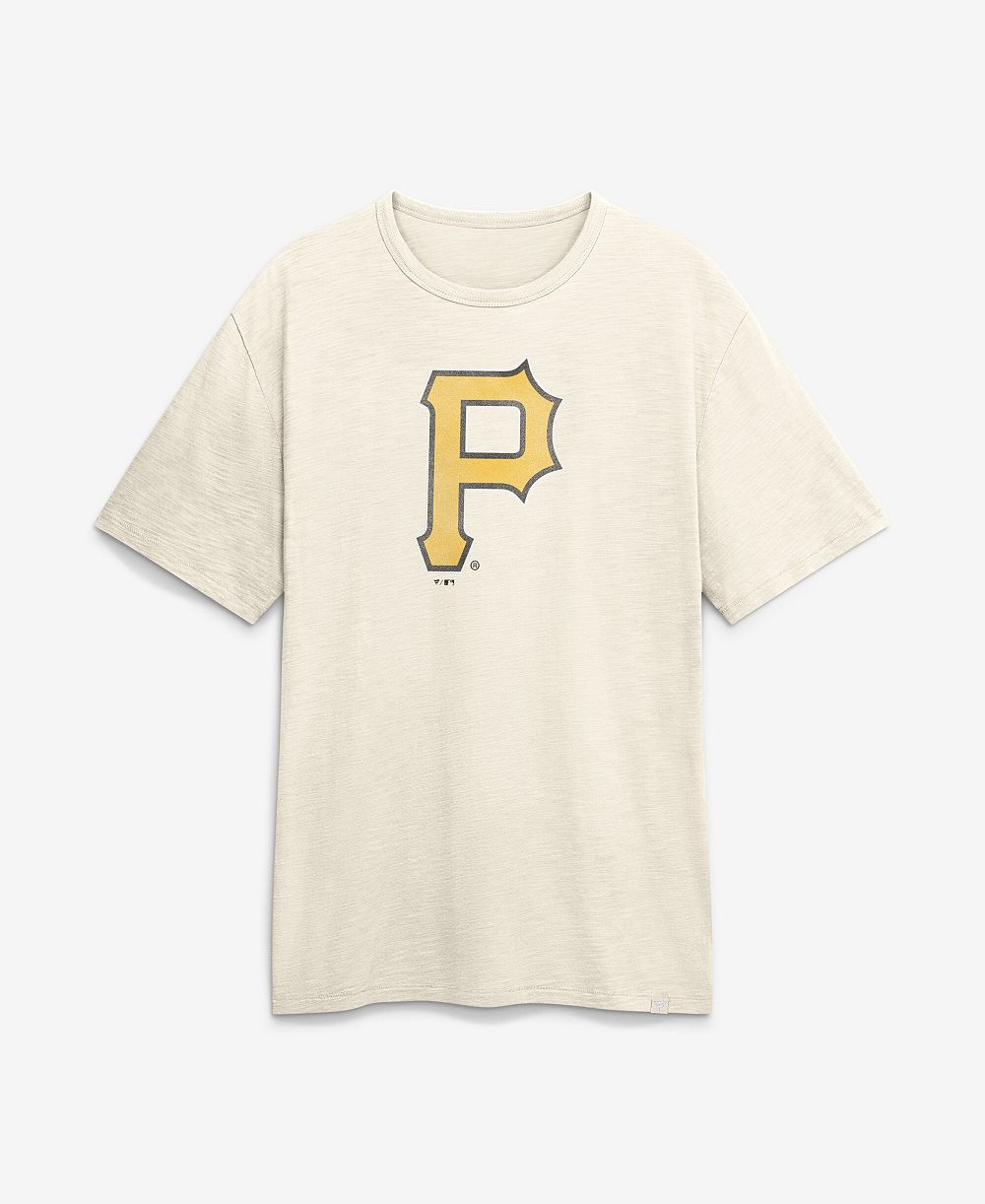 Мужская футболка Fanatics Cream Pittsburgh Pirates Stadium Slub