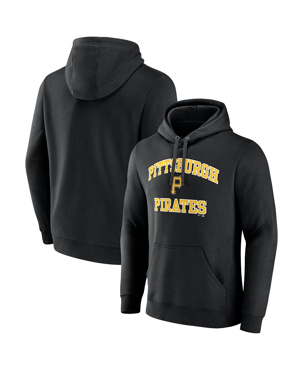 Мужской черный худи Logo Athletic Pittsburgh Pirates Heart Soul