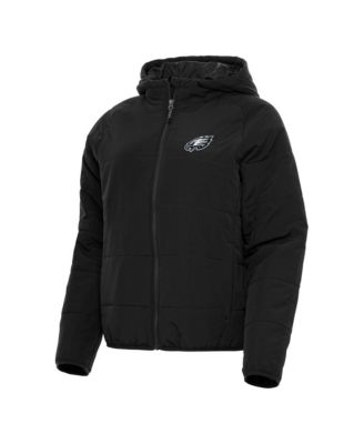 Женская куртка-худи Antigua Black Philadelphia Eagles Universe Full-Zip Hoodie Jacket