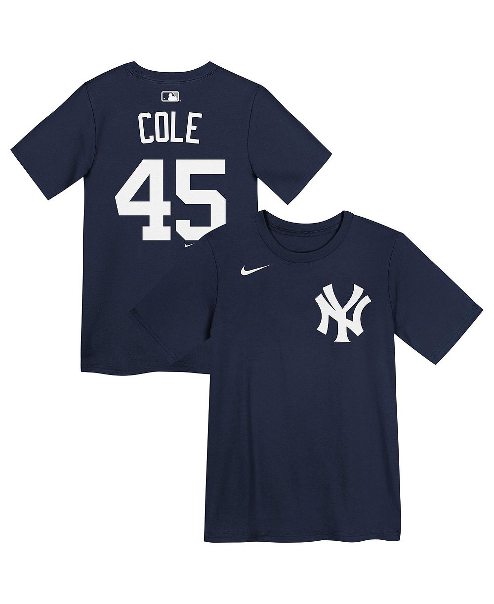 Детская футболка Nike Navy New York Yankees Gerrit Cole Name & Number
