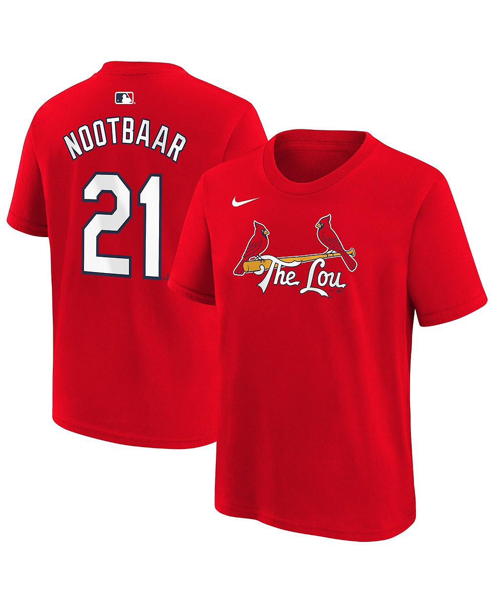 Детская футболка Nike Red Lars Nootbaar St. Louis Cardinals City Connect Name & Number T-Shirt