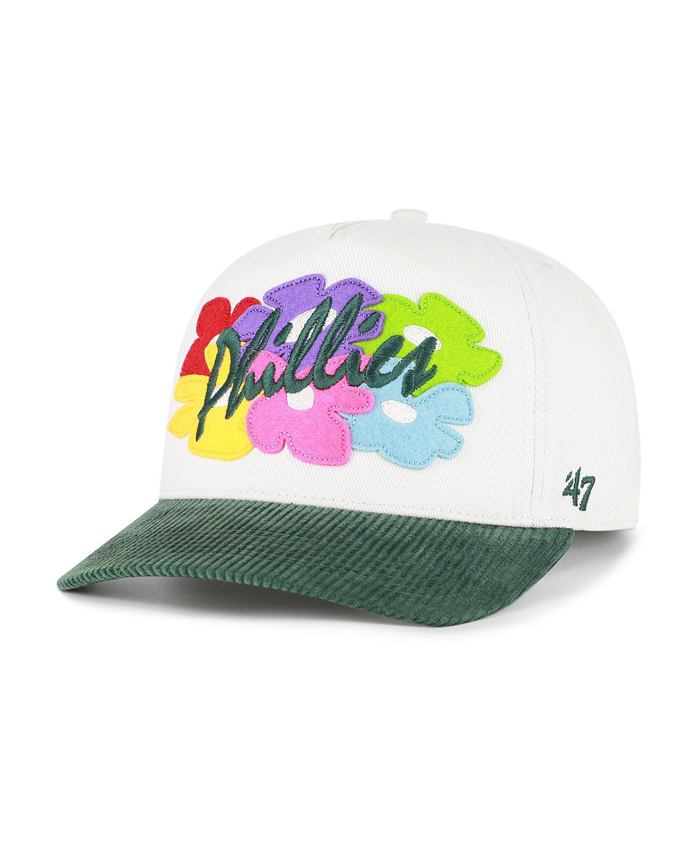 Мужская бейсболка '47 Brand Philadelphia Phillies Flora Gallery Hitch регулируемая белая/зеленая