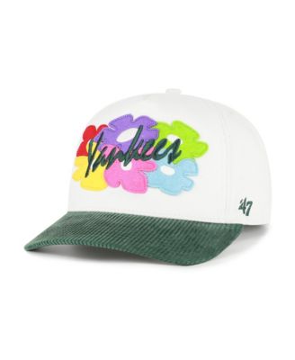 Мужская кепка '47 Brand White/Green New York Yankees Flora Gallery Hitch Adjustable