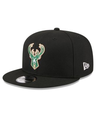 New Era Men's Black Milwaukee Bucks 2026 NBA Draft Crystal 9FIFTY Snapback Hat