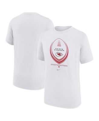 Nike Big Boys and Girls White Kansas City Chiefs Icon Legend Dri-FIT T-Shirt