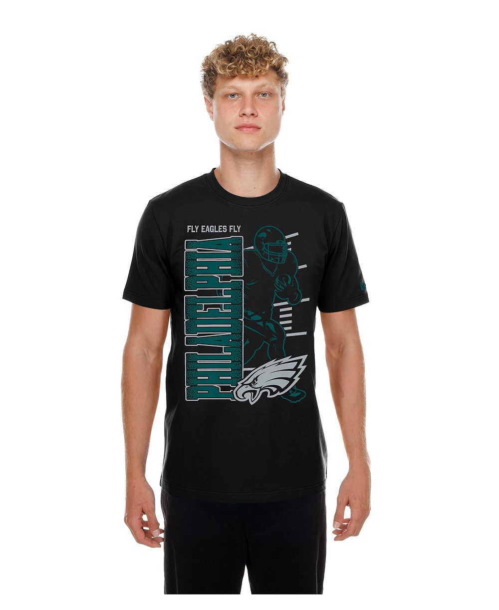 Мужская футболка New Era Black Philadelphia Eagles Training Camp