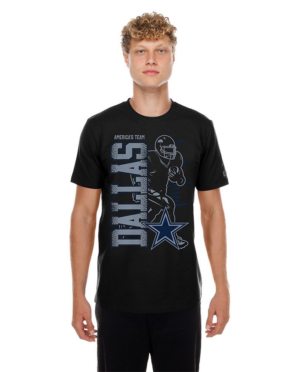 Мужская футболка New Era Black Dallas Cowboys Training Camp