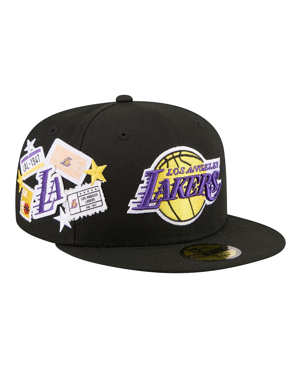 Мужская кепка New Era Los Angeles Lakers Team Collage 59FIFTY Fitted, черная