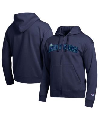 Мужское худи Champion Seattle Mariners Navy All-Star Wordmark Full-Zip