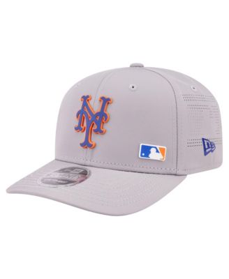 Мужская кепка New Era Gray New York Mets Laser Perforated 9SEVENTY Adjustable