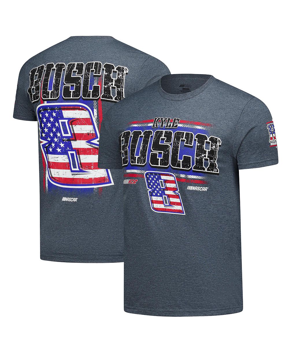 Classic Ink Men's Heather Gray Kyle Busch 3-Spot Lifestyle T-Shirt