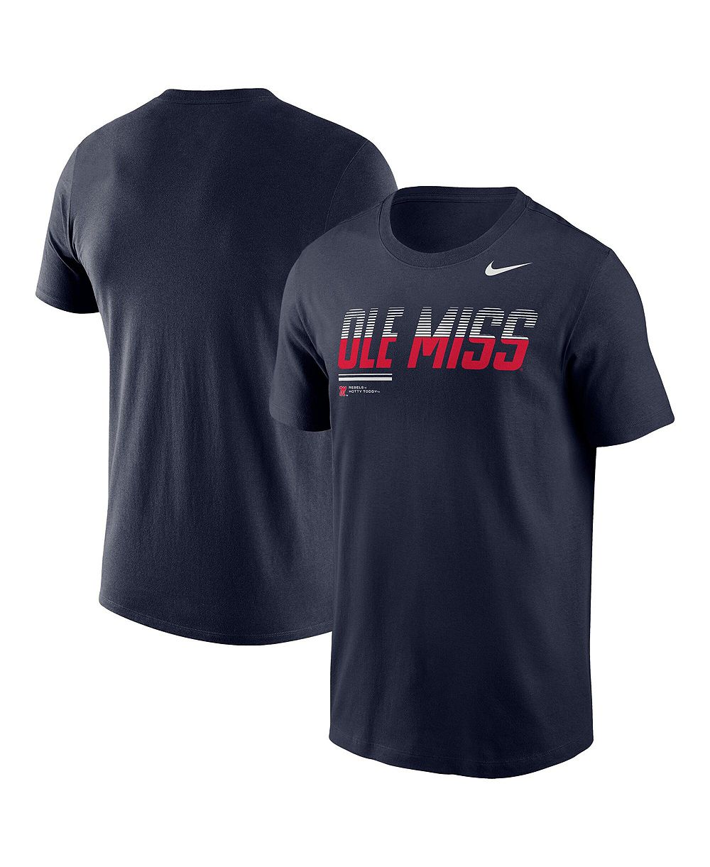 Мужская футболка Nike Navy Ole Miss Rebels 2026 Sideline Wordmark Legend Dri-FIT