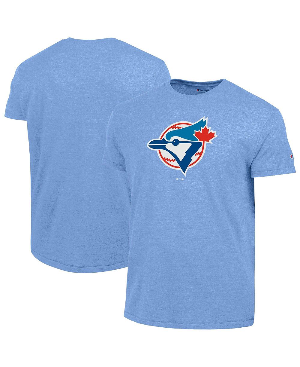 Champion Men's Powder Blue Toronto Blue Jays Cooperstown Logo Tri-Blend T-Shirt