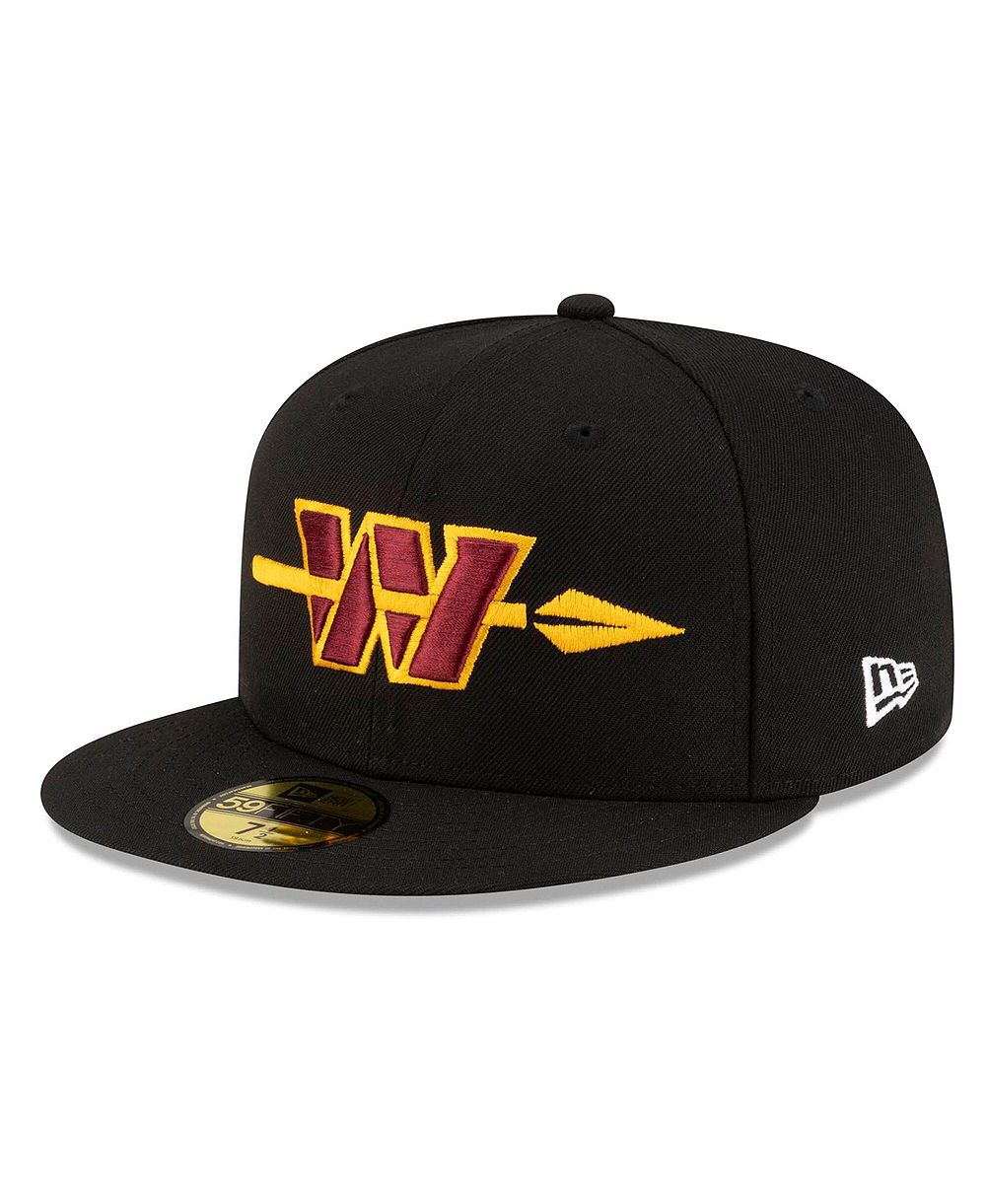 Мужская кепка New Era Black Washington Commanders Alternate 59FIFTY Fitted
