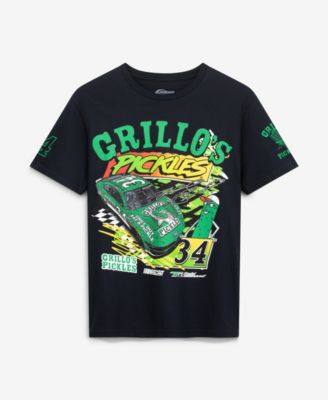 Мужская футболка Front Row Motorsports Black Todd Gilliland 34 Grillo's Pickles