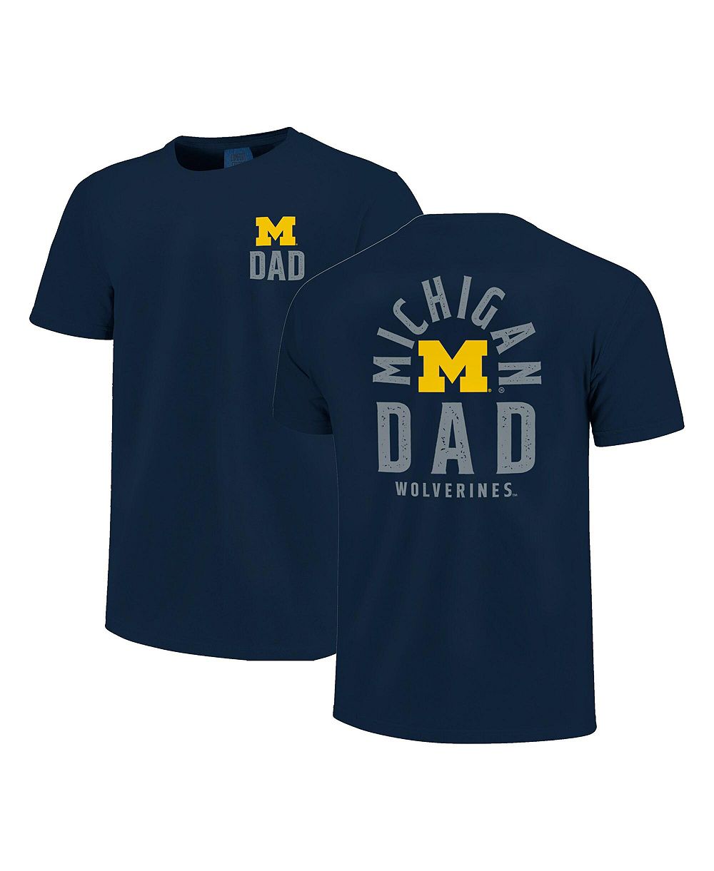 Мужская футболка Image One Michigan Wolverines Father's Day Mascot Overlay