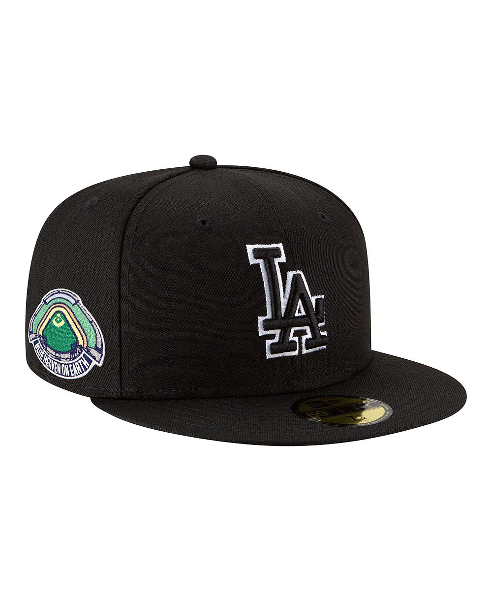 Мужская кепка New Era Black Los Angeles Dodgers Blue Heaven On Earth Stadium Patch 59FIFTY Fitted