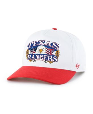 Мужская регулируемая кепка '47 Brand White/Red Texas Rangers Americana Eagle Hitch