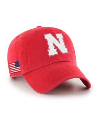 Мужская бейсballка '47 Brand Nebraska Huskers Americana Heritage Clean Up Adjustable