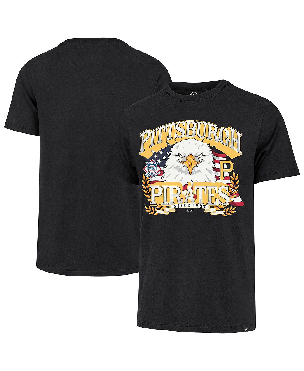 Мужская футболка '47 Brand Black Pittsburgh Pirates Americana Eagle