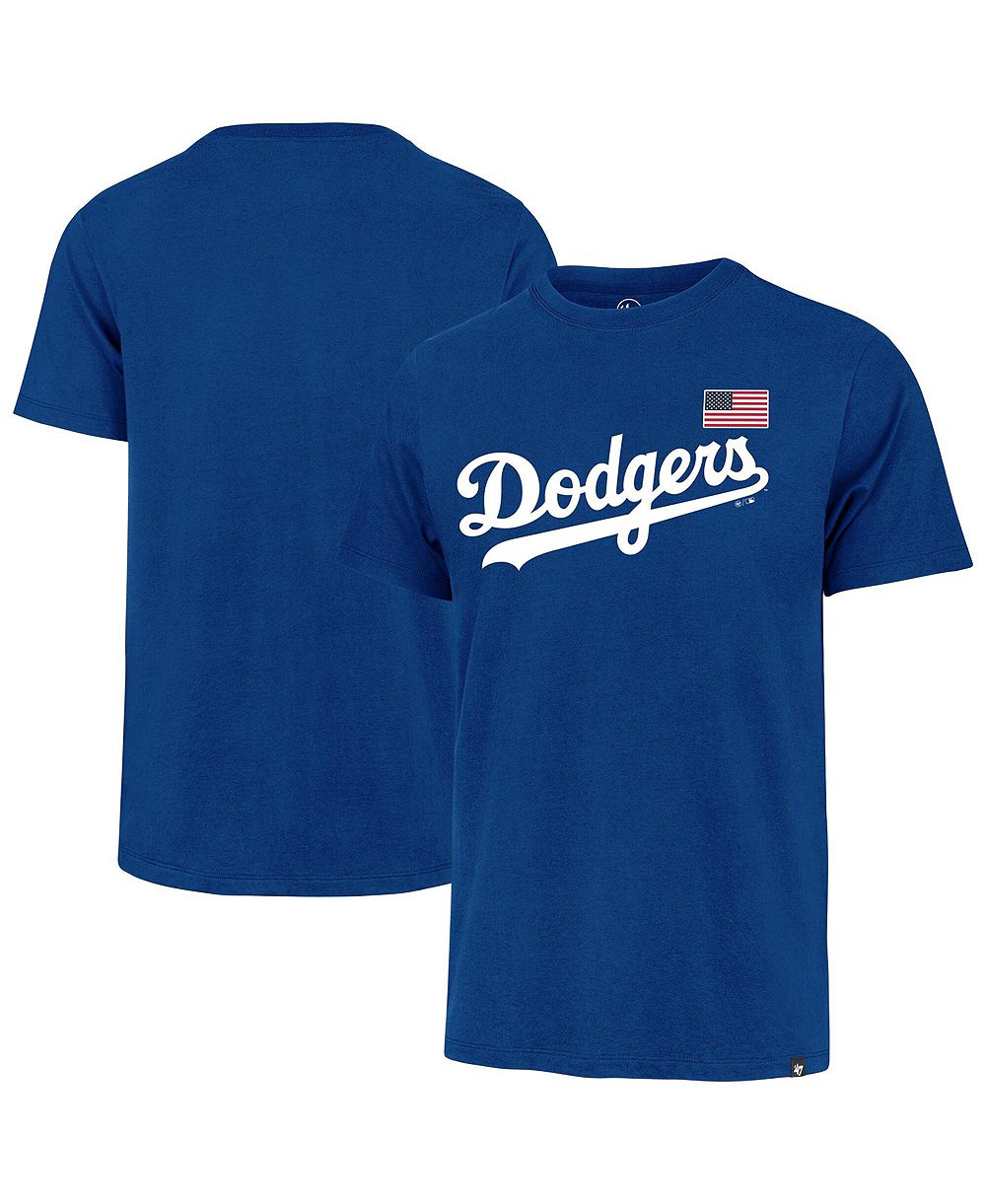 Мужская футболка '47 Brand Royal Los Angeles Dodgers Heritage U.S. Flag