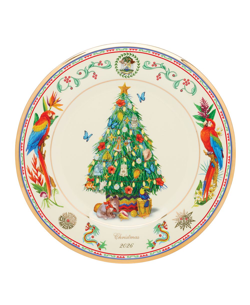 Lenox 2026 Trees Around The World Belize Collector Plate