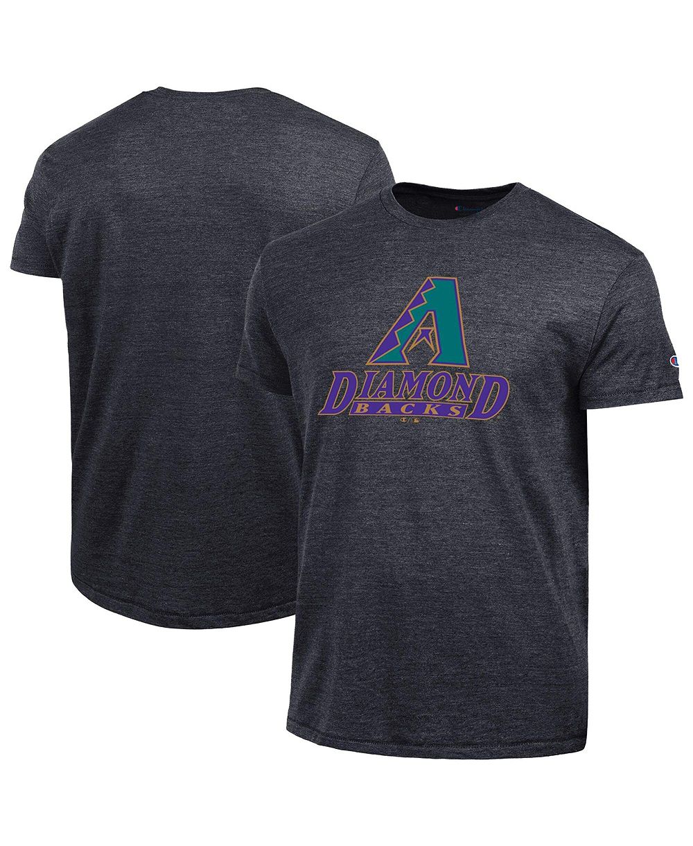 Мужская футболка Champion Black Arizona Diamondbacks Cooperstown Logo Tri-Blend