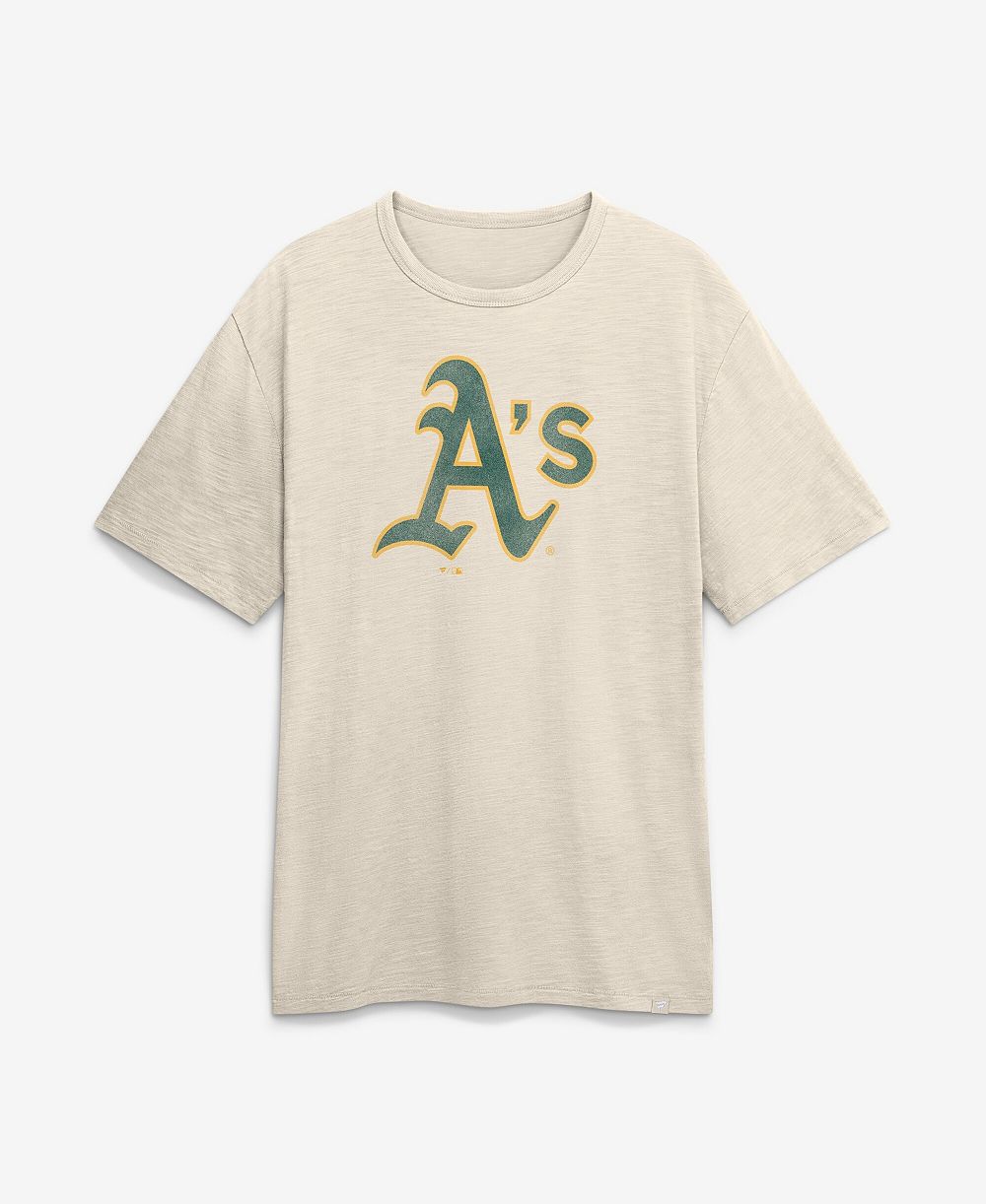 Fanatics Men's Cream Athletics Stadium Slub T-Shirt