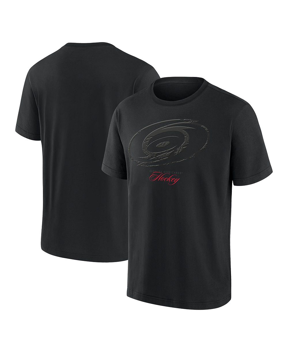 Fanatics Мужская футболка Carolina Hurricanes Blackout Heavyweight