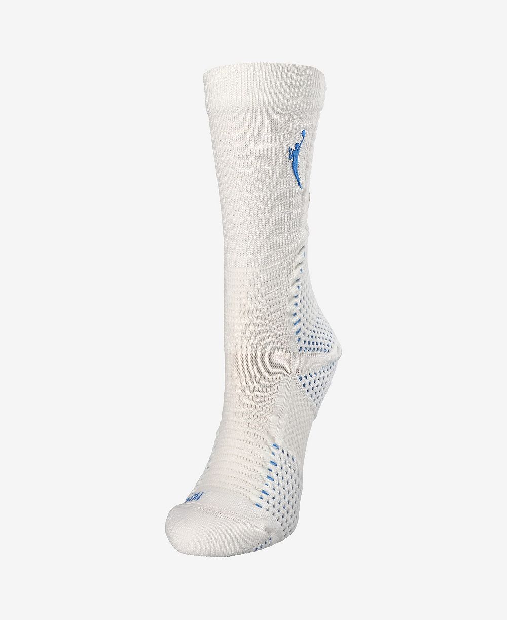 Nike Men's and Women's White WNBA Unicorn Dri-FIT ADV Tri-Blend Cushioned Crew Socks