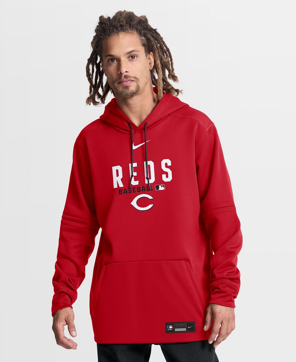Nike Мужское худи Cincinnati Reds Red Authentic Collection Therma-FIT