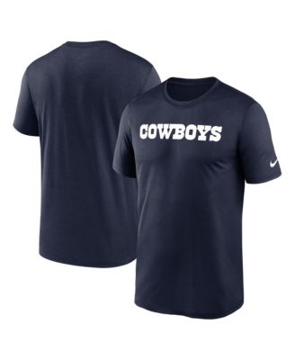Nike Men's Navy Dallas Cowboys Primetime Legend Wordmark Dri-FIT T-Shirt