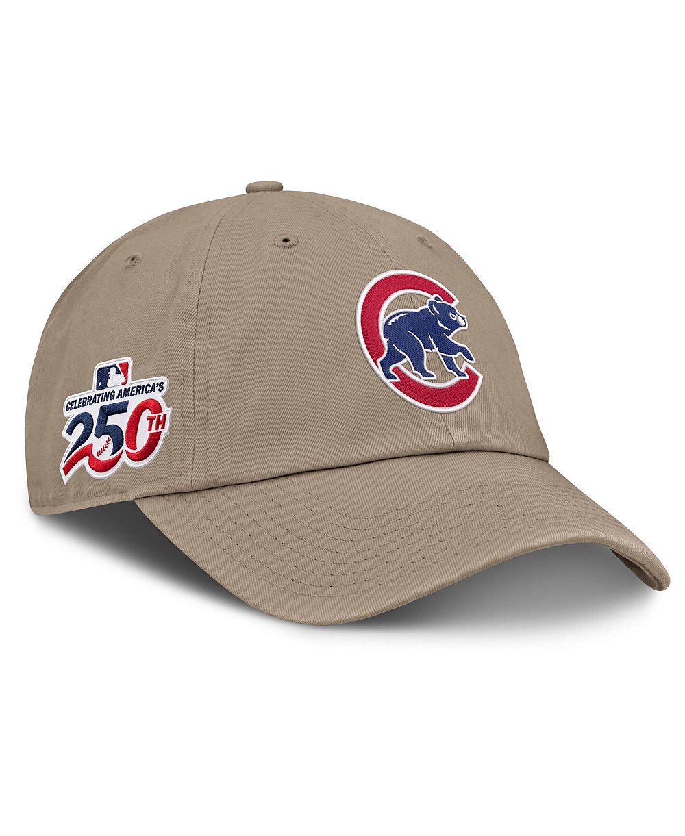 Мужская кепка Nike Khaki Chicago Cubs Celebrating America's 250th Club Adjustable Hat