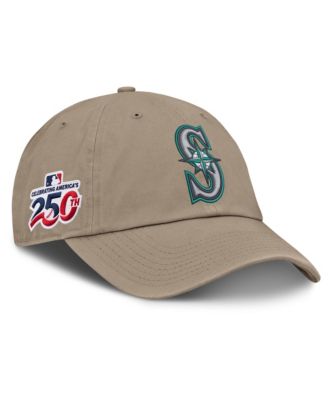 Мужская кепка Nike Khaki Seattle Mariners Celebrating America's 250th Club Adjustable