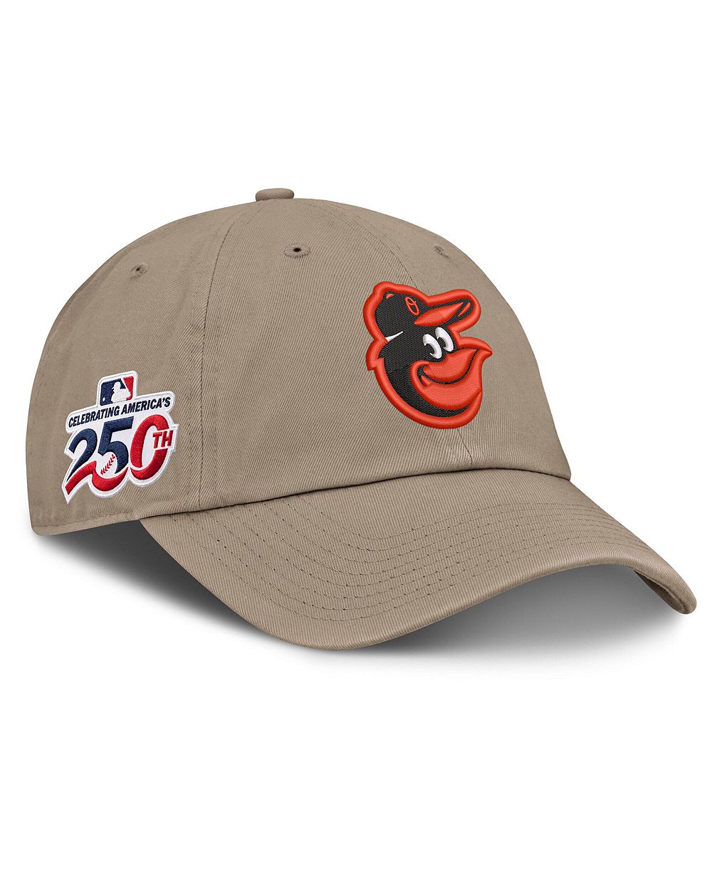 Мужская кепка Nike Khaki Baltimore Orioles Celebrating America's 250th Club Adjustable