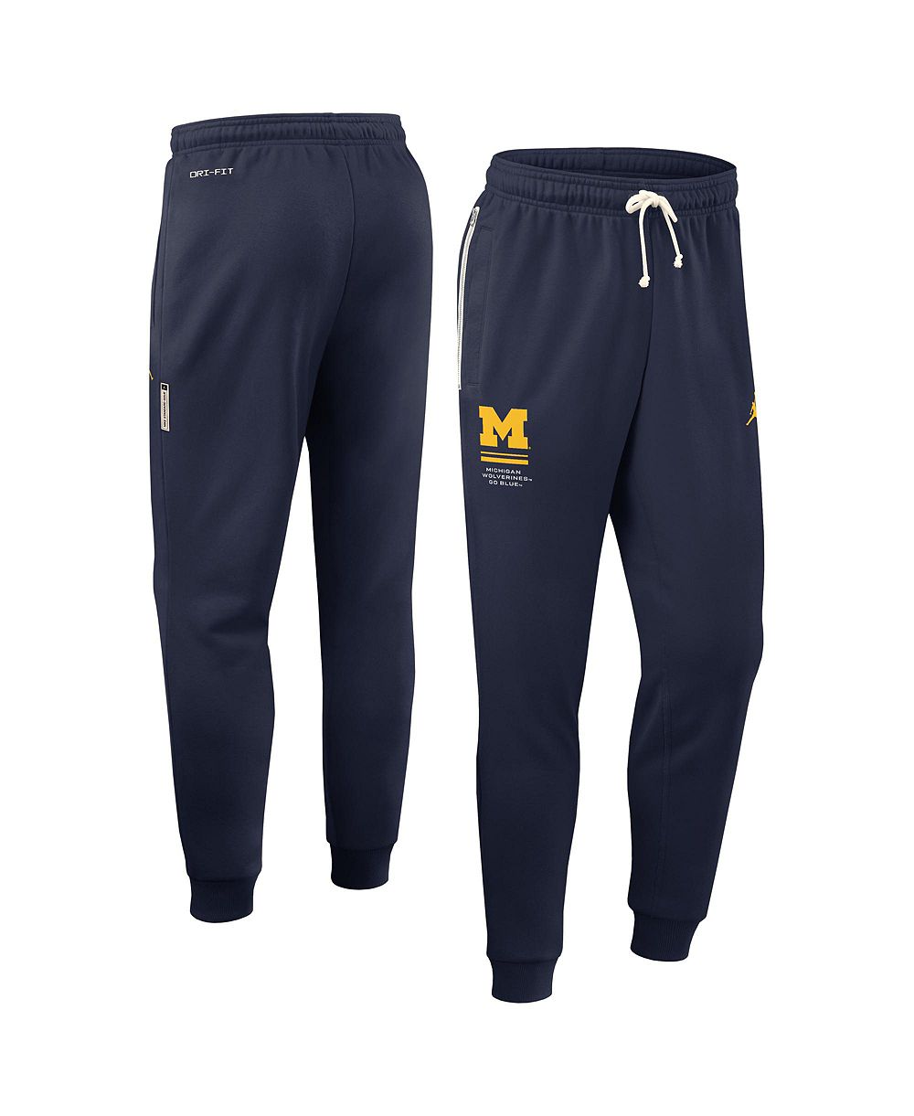 Jordan Men's Navy Michigan Wolverines 2026 Sideline Standard Issue Dri-FIT Taper Pants