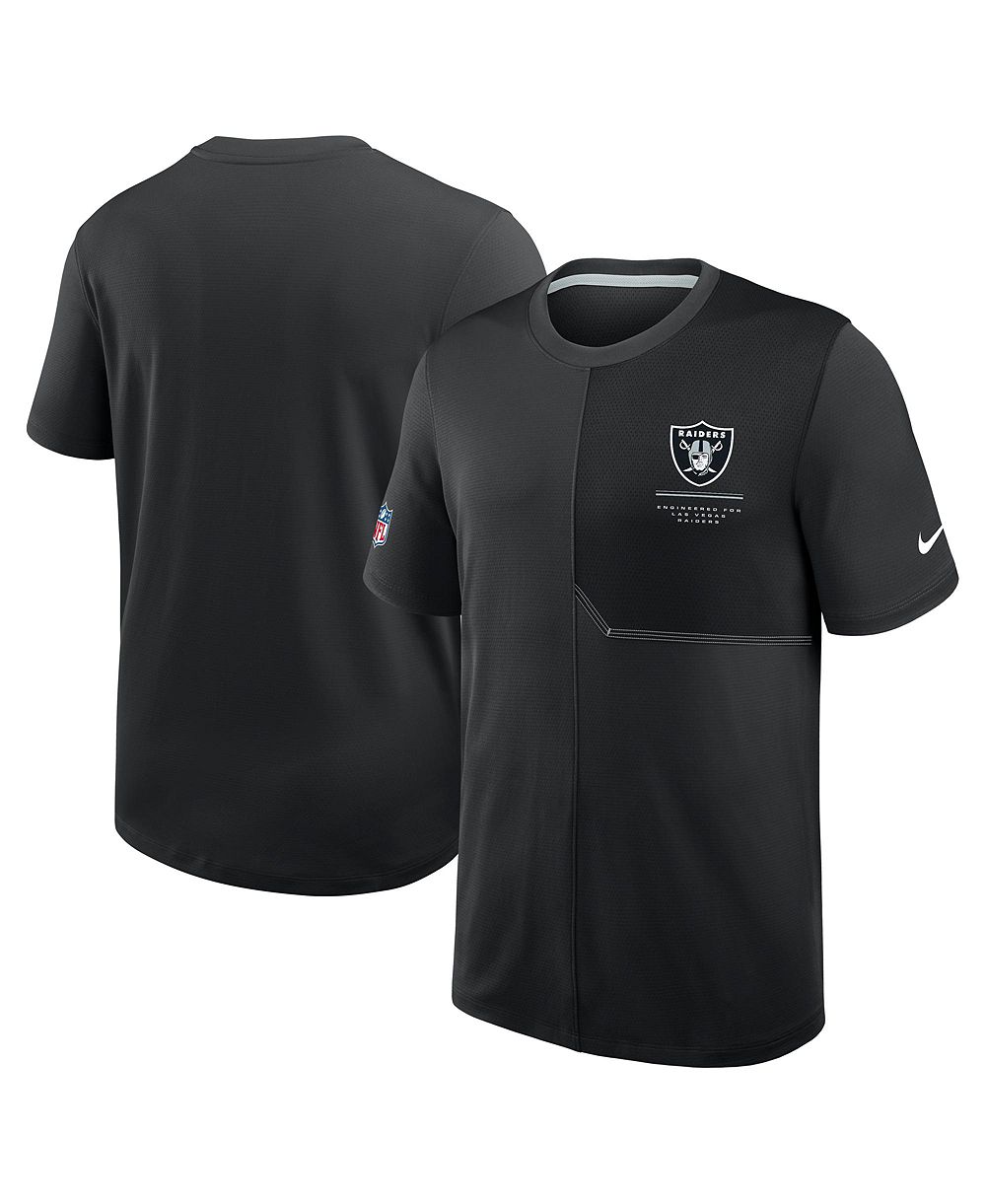 Мужская футболка Nike Black Las Vegas Raiders Sideline UV Dri-FIT Coaches