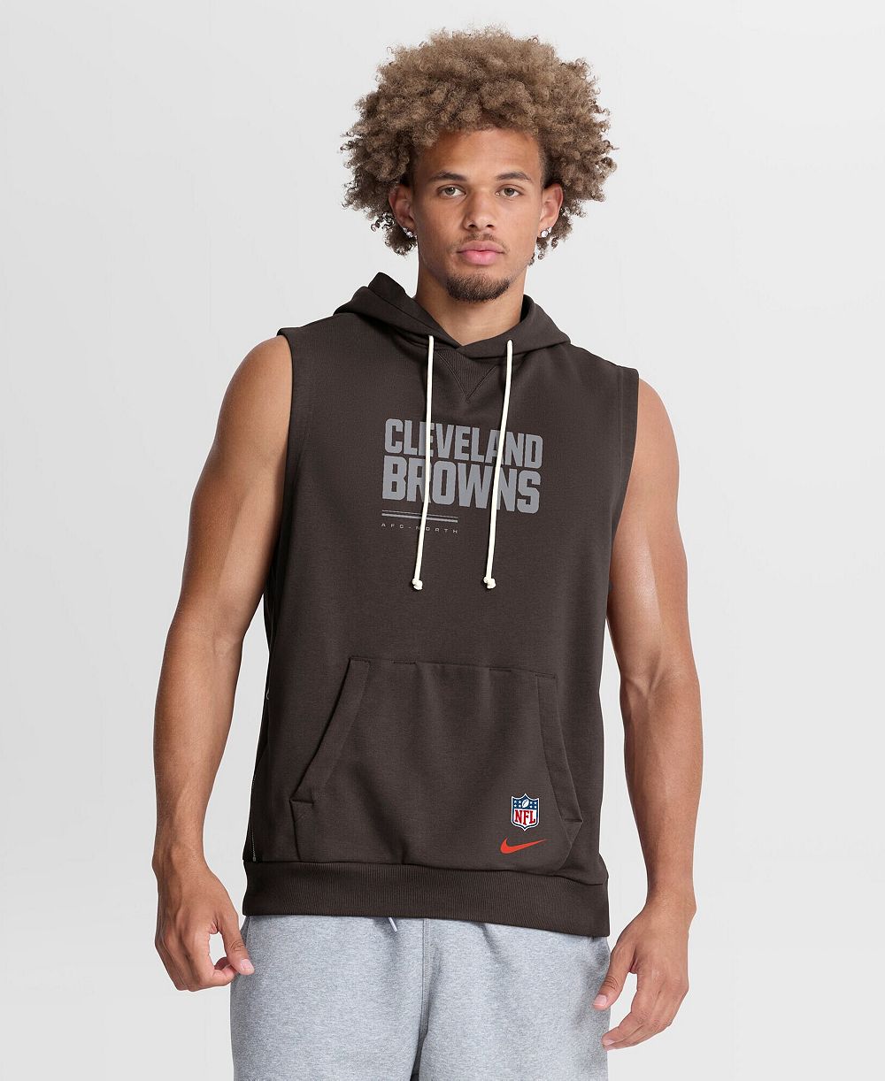 Nike Мужской бесрукавный худи Cleveland Browns Sideline Standard Issue
