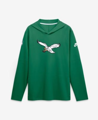 Nike Men's Kelly Green Philadelphia Eagles Sideline Dri-FIT Long Sleeve Hooded T-Shirt