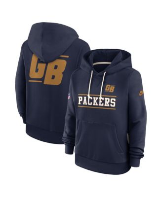 Женская толстовка Nike Navy Green Bay Packers Sideline Standard Issue Alternate Dri-FIT