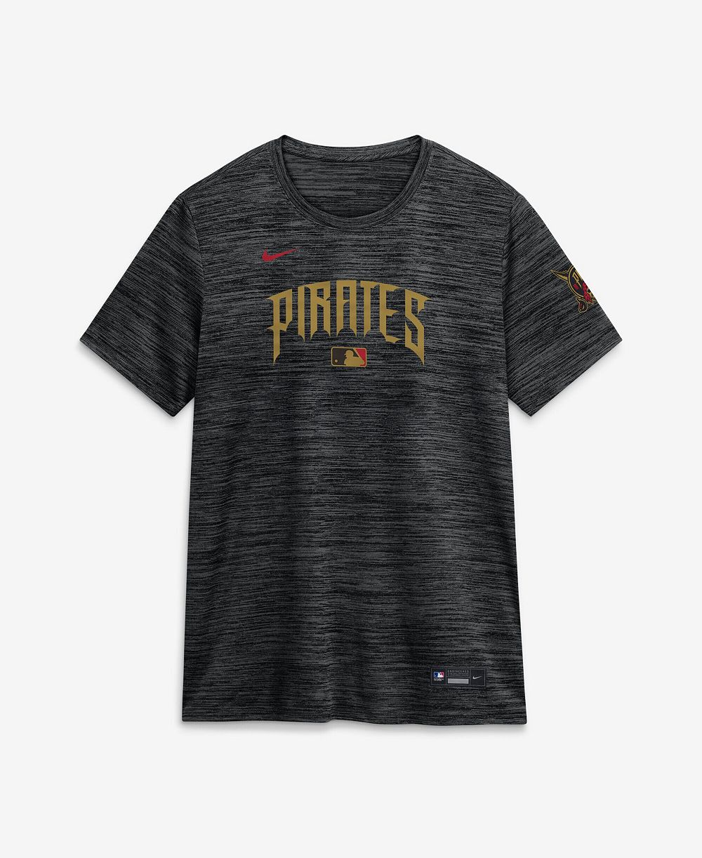Nike Женская футболка Nike Dri-FIT, черная, Pittsburgh Pirates 2026 City Connect Authentic Collection Velocity