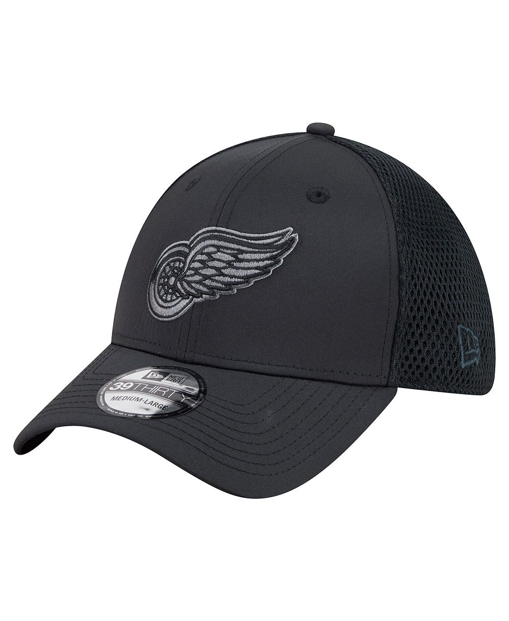 New Era Мужская кепка 39THIRTY Flex Fit Black Detroit Red Wings Blackout