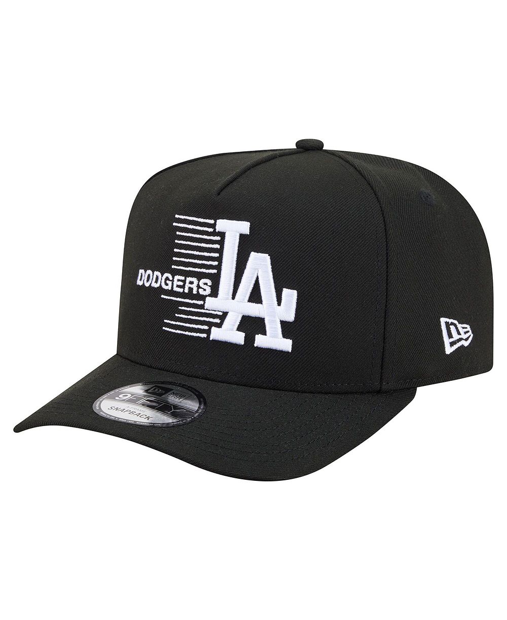New Era Men's Black Los Angeles Dodgers Motion A-Frame 9FIFTY Snapback Hat