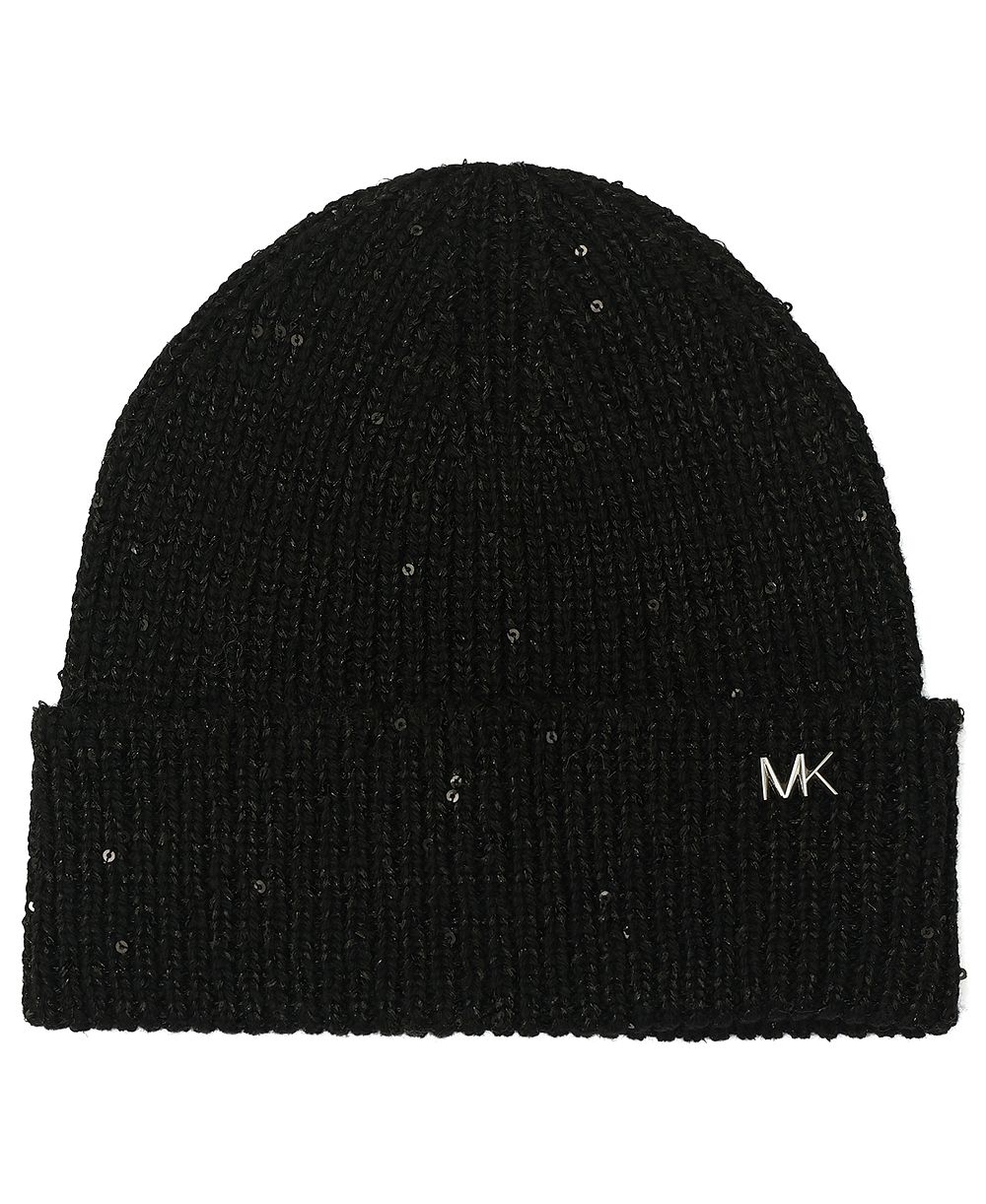 Шляфа-бини с металлической пайеточной манжетой Michael Kors