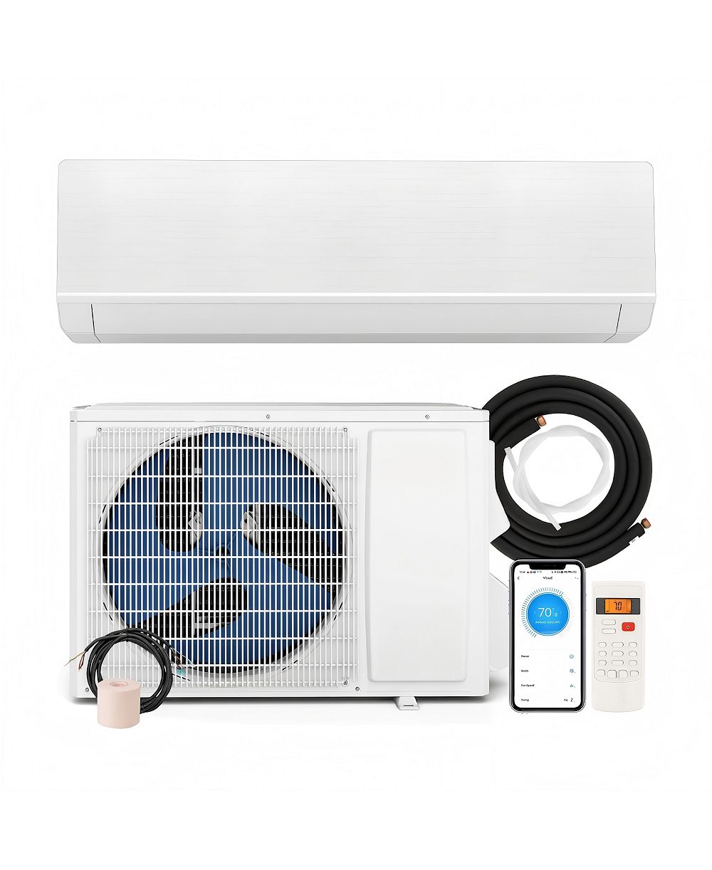 SUGIFT бесканальный мини-сплит-кондиционер с тепловым насосом, 22500 BTU, 25 SEER2, 208-230V, Wi-Fi, Energy Star, обогрев при -15 F