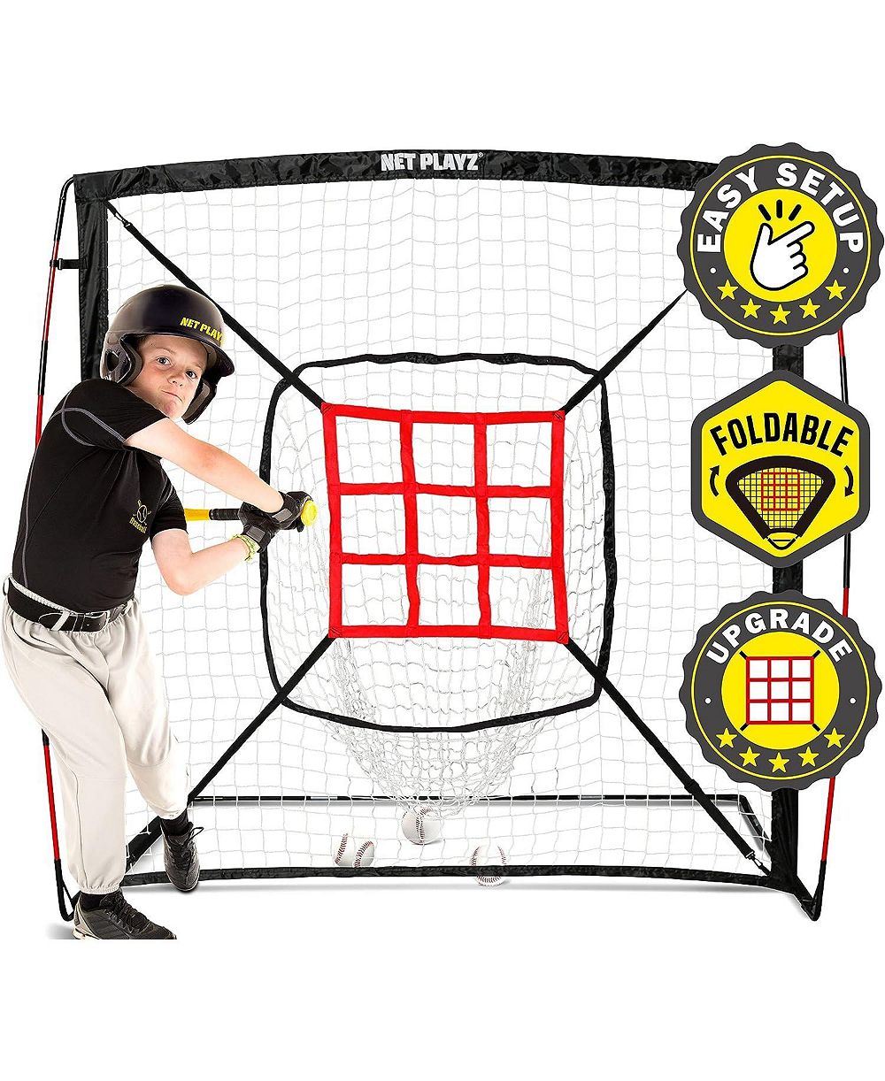 Спортивная сетка для бейсбола AOLIGEIJS для подачи и отбивания с зоной Strike Zone, портативная и быстроскладная, подарок для детей и подростков