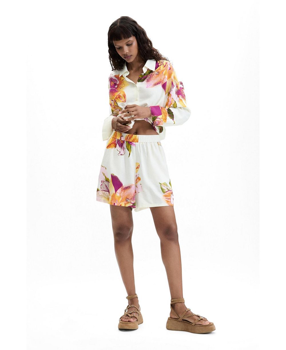 Desigual Women's Printed Flower Shorts